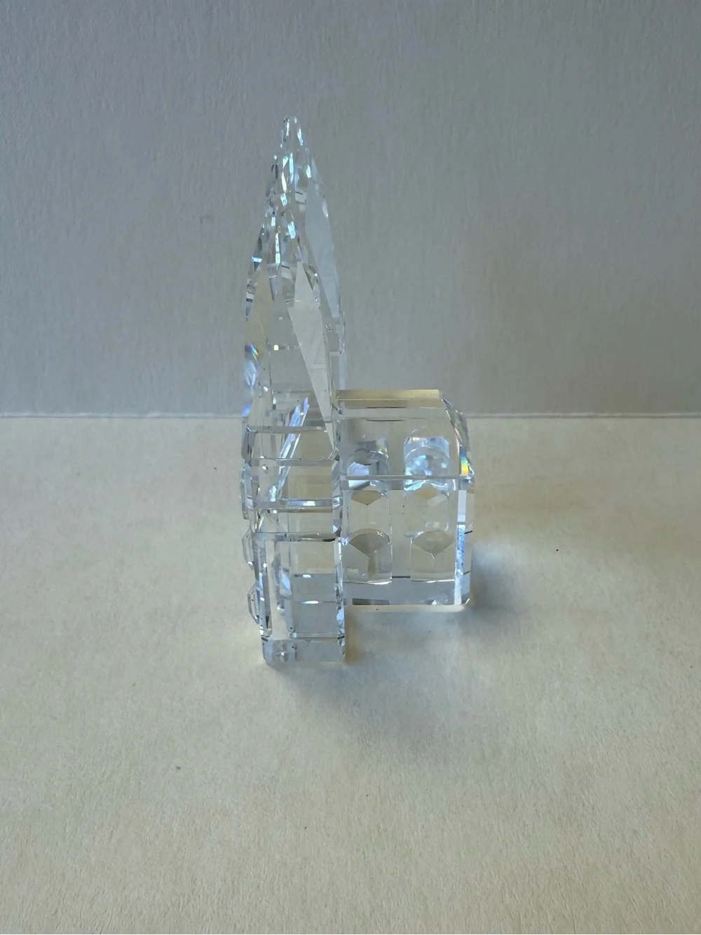 Swarovski Crystal Cathedral Church City Collectible Home Decor Figure - No Box.